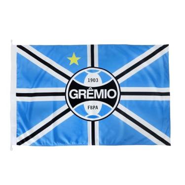Imagem de BANDEIRA OFICIAL GREMIO 2 PANOS - 0,90 X 1,30M