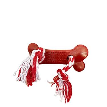 Imagem de Osso Higiênico Com Corda,Médio,Brinquedo para Cachorro,Brinquedo para Cães