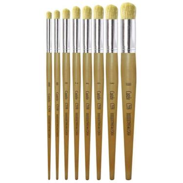 Imagem de Kit 6 Pincéis Stencil 8 Unidades - Pitua Sintético