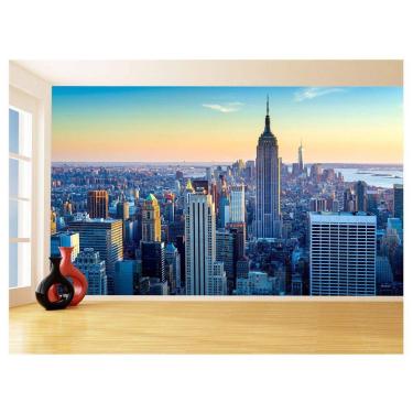 Imagem de Papel De Parede 3D Cidade Nova York Vista Aérea 3,5M Ncd277