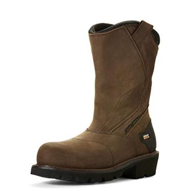 Imagem de Bota de trabalho masculina Powerline 400G imperme vel 400G da Ariat, Marrom, 7