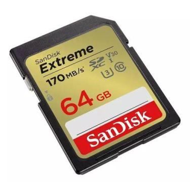 Imagem de Cartão Memória Sdxc 64Gb Sandisk Extreme 150Mb/S Lacrado