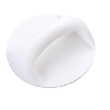 Imagem de Maçaneta de plástico para guarda-roupa, porta e janela multiuso, alças adesivas fortes, botão de gaveta, ferramentas domésticas, l, branco