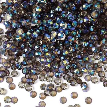 Imagem de 1500 peças SS16 4 mm Flatback Strass AB Clear Round Gems Cristais para Nail Art DIY Crafts Roupas Sapatos Bolsas (Transparente Cinza Claro AB)