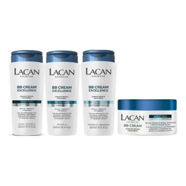 Imagem de Kit Lacan Bb Cream Shampoo Condicionador Leave-in Mascara Kit Completo Lacan BB Cream Excellence