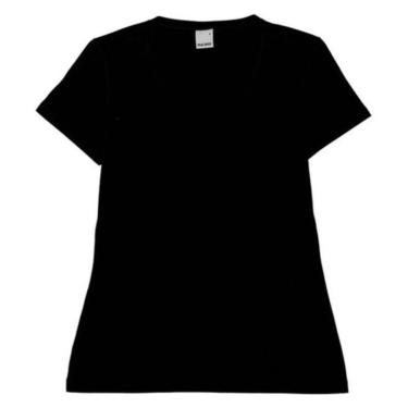 Imagem de Camiseta Blusa Baby Look Gola "V" - Malwee-Feminino