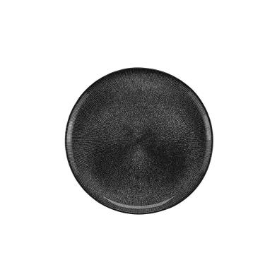 Imagem de Prato raso em cristal Wolff Dots 28cm preto