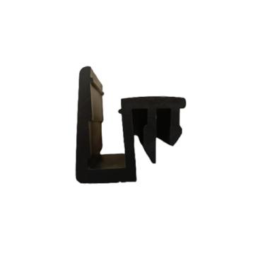 Imagem de Suporte Guia Deslizante Para Trilho Porta Box De Vidro Temperado (Preto)