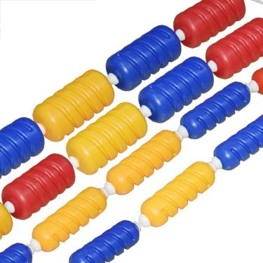 Imagem de 3/7/10/14/16/20/25/30M com kits de flutuação, piscinas enterradas, linha de boia flutuante de praias, divisor de segurança de boias Sha em espiral