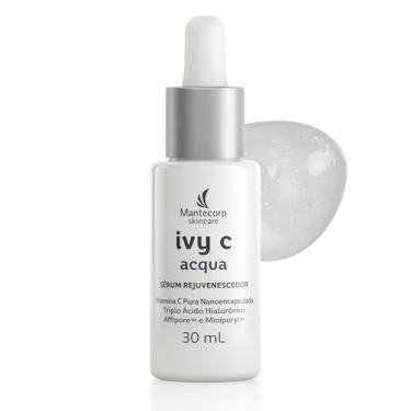 Imagem de Sérum Rejuvenescedor Facial Ivy C Acqua – 30ml – Vitamina C Pura – Hidratação Tripla e Controle de Oleosidade – Mantecorp