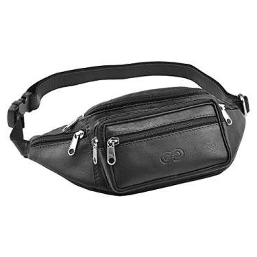 Imagem de Bolsa/Pochete STONES em Couro (Preto)