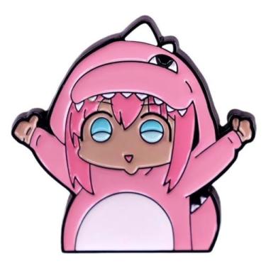 Imagem de Dino Bocchi the Rock! Fantasia de dinossauro rosa Kessoku Band Mangá Anime 3,6 cm Emblema de pino esmaltado, 1.4 Inches, Esmalte, Esmalte