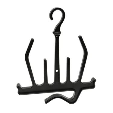 Imagem de lahomia Cabide giratório para roupas de mergulho de alta resistência, botas de snorkel de polipropileno, suporte de suspensão para drenagem, suporte multiuso - Preto