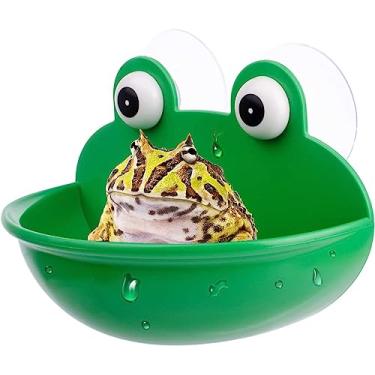 Imagem de Rederdjskj Amphibian Aquatic Frog Habitat, Linda Decoração de Regata de Peixe, Adequado para Sapos/Gecco/Tadpole/Tartaruga e outros Pequenos Animais Aquáticos