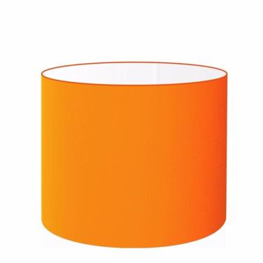 Imagem de Cúpula Abajur Cilíndrica Cp-8022 Ø45x30cm Laranja
