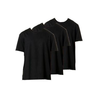 Imagem de Kit com 3 Camisetas Masculina Hering 227 Azul Marinho-Masculino