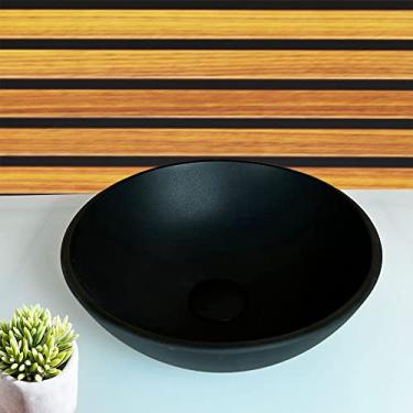 Imagem de CUBA DE VIDRO REDONDA 30CM PRETO FOSCO