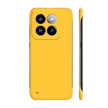 Imagem de Capa ultrafina sem moldura para PC para Xiaomi MI 14 12 13 11T 10T 9T Pro 12 11 Lite 5G NE 13 12S Ultra colorida capa de telefone rígida fosca, amarela, para Mi 13 Ultra