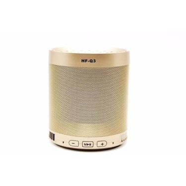 Imagem de Caixa De Som Criativo Portátil Bluetooth (Dourada) - Caixa De Som Blue