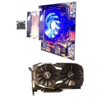 Imagem de Kit X99 Gaming Xeon E5 2680v4 14 Núcleos (Ryzen 5 5600) + 64GB DDR4 + 