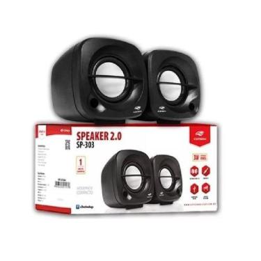Imagem de Caixa De Som C3Tech Usb 2.0 Mini Preto 3W Rms Sp-303Bk