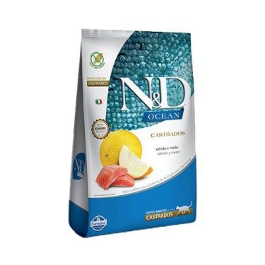 Imagem de Ração N&D Ocean para Gatos Adultos Castrados Sabor Salmão e Melão - 7,