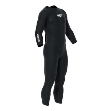 Imagem de Long John Triathlon Backzip Masculino M/L Athlon Flex 3.2mm Mormaii, X