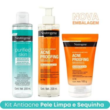 Imagem de Kit Água Micelar Purified Skin + Sabonete Acne Proofing + Esfoliante N