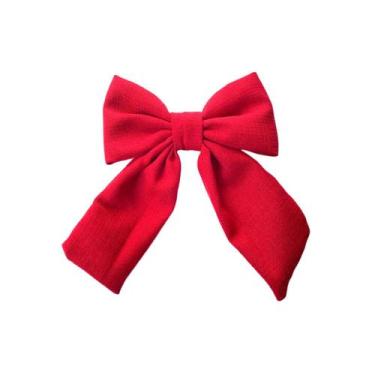 Imagem de Laço Linho Infantil Adulto - Menina de Laço, Vermelho
