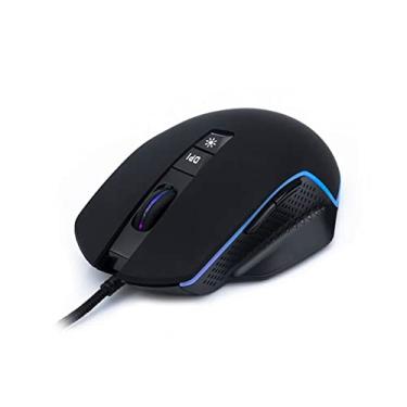 Imagem de C3Tech Mouse Gamer com fio MG-330BK Commander Preto Iluminacao RGB cabo em Nylon Ergonômico 6400DPI 7 botoes com Scroll