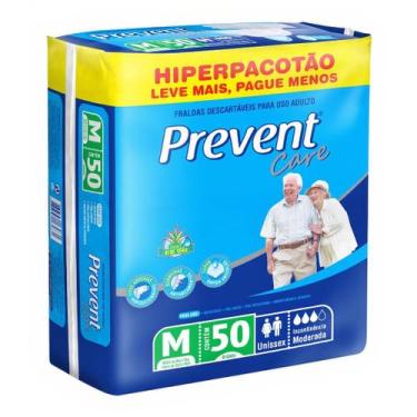 Imagem de Fralda Geriátrica Prevent Hiper M Com 50 unidades