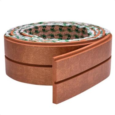 Imagem de Painel Ripado Laminado De Eva Autocolante Flexível Rolo 5M - Meu Rodap