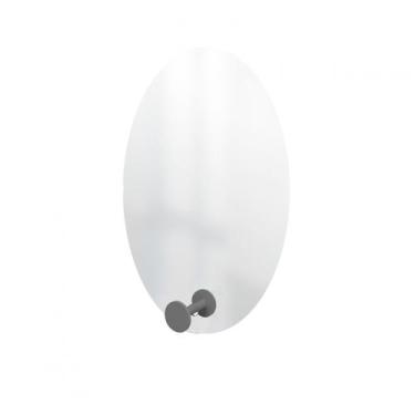 Imagem de Espelho Funcional Hook Cinza  60 X 40 Cm Oval - e2g Design