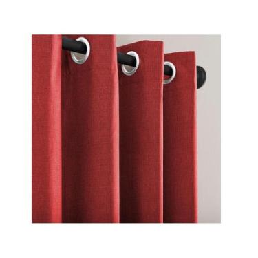 Imagem de Cortina Rustica Texturizada Para Janela 3,0 X 1,6m Varão 2m - Casa Arm
