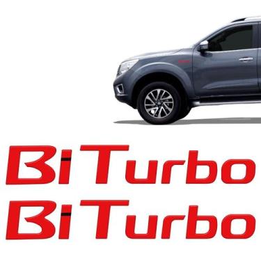 Imagem de Par Adesivo Nissan Frontier 2020/2021 Bi Turbo Resinado - SPORTINOX, V