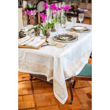 Imagem de Toalha De Mesa Retangular Poli-Bambu 6 Lugares Rafimex