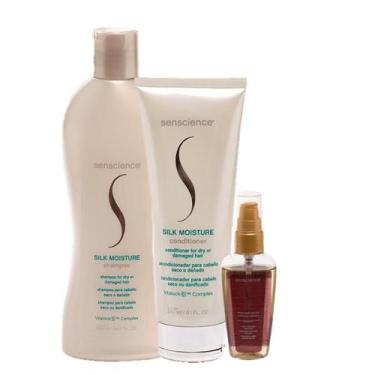 Imagem de Senscience Silk Moisture Duo Home Care e True Hue Color Oleo Capilar 5