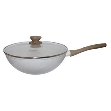 Imagem de Wok Má Cook em Alumínio com Revestimento Cerâmico e Fundo Triplo Induç