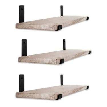 Imagem de 3 Tabuas De Qualidade 80x50x20 De Madeira Para Lavabo - Technox