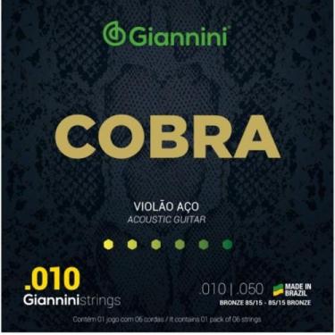 Imagem de Encordoamento giannini cobra bronze 85/15 010, 050, 15