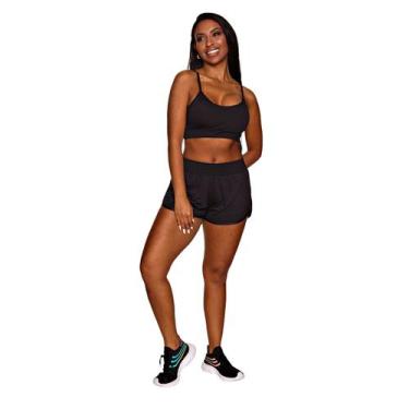 Imagem de Conjunto Fitness Feminino Shorts Duplo + Top Reforçado - Bella fitness