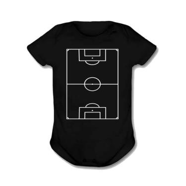 Imagem de Body infantil roupa bebê boleiro campo de futebol time - Dogs, Preto, 