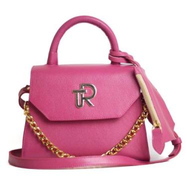 Imagem de Bolsa Pink Grande Feminina Alça Corrente Ombro Transversal - Tulio Ros