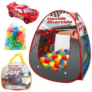 Imagem de Toca Barraca Corrida Divertida Carro Brinquedo Bolinhas - DM TOYS