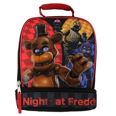 Imagem de Bioworld Saco de almoço macio Five Nights At Freddy's Let's Eat com compartimento duplo