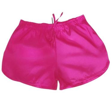 Imagem de Kit 3 Shorts Feminino Tactel Plus Size Liso Praia Piscina e Verão - CO