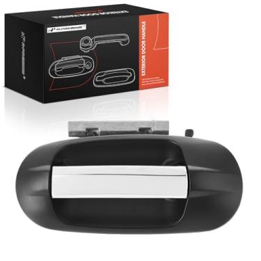 Imagem de A-Premium Maçaneta externa traseira esquerda do lado do motorista compatível com Lincoln Navigator 2003 2004 2005 2006, moldura preta com alavanca cromada, substituição # 7L7Z-7826605-AA, 2L7Z-7826605