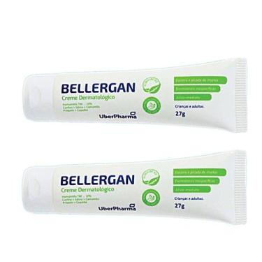 Imagem de Kit 2 Bellergan Creme Antialérgico Natural 27g - Uberpharma