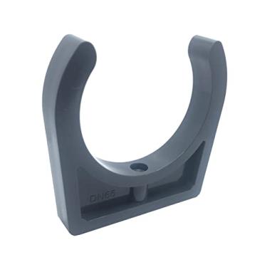 Imagem de Grampos de PVC para tubos de 75 mm/2,95 polegadas OD U-Hook Bandejas de TV Tubulação Suporte Suporte Pex Tubulação Cinza Escuro 2 peças