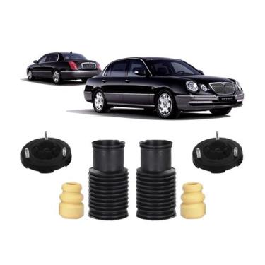 Imagem de Par Kit Coxim Batente Coifa Dianteiro Kia Opirus 2006 A 2009 - QualyKi